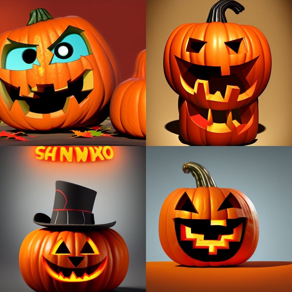 Pixar Style Jack-o'-Lantern Jack-in-the-Box