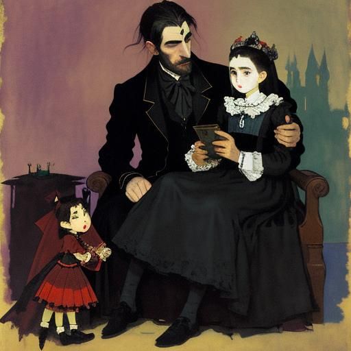 Vampire's Gift: Abstract Impressionist Love