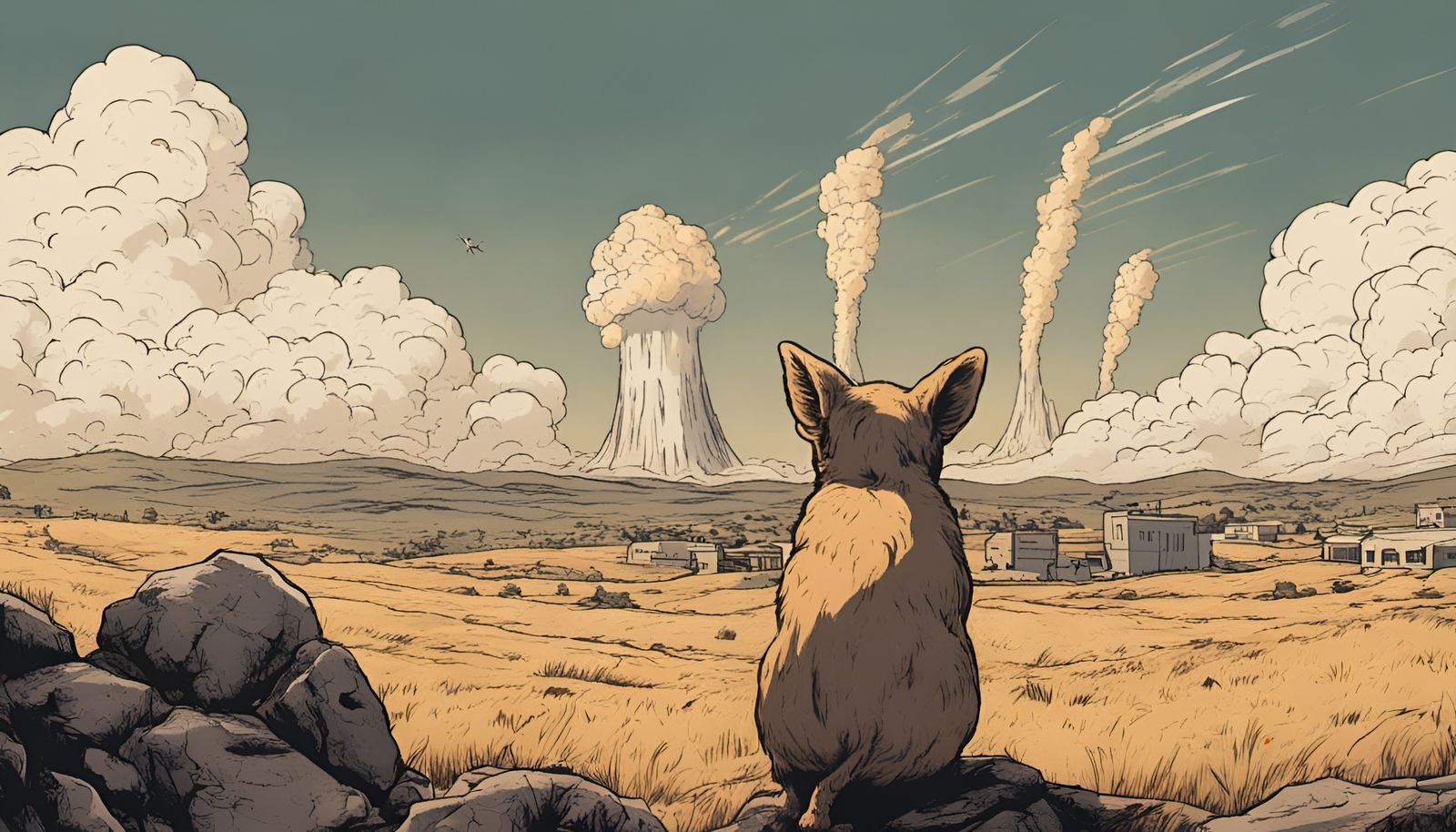 Small Animal Watches Nuclear Explosion