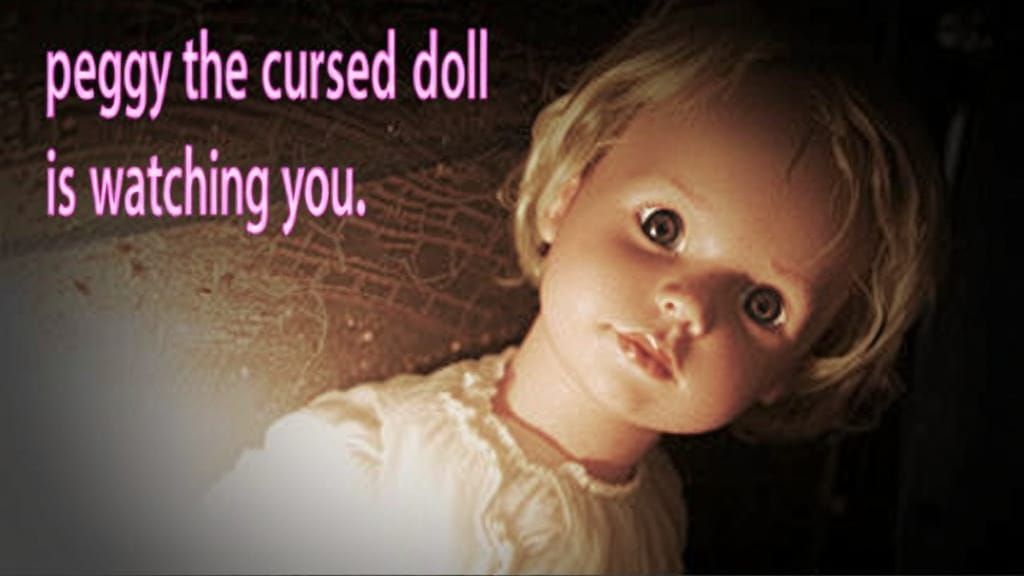 Eerie Porcelain Doll in Moonlit Attic