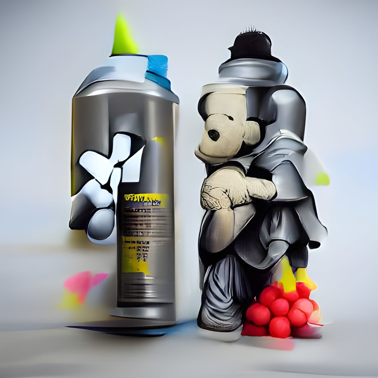 spraypain can spraypaint futura kaws banksy 8K 3D 8k resolution beautiful Flickr