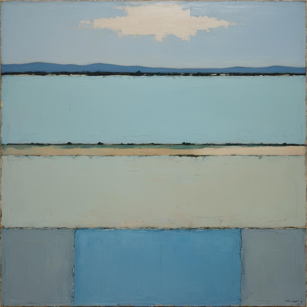 Abstract Meadow: Rothko-Inspired Minimalism