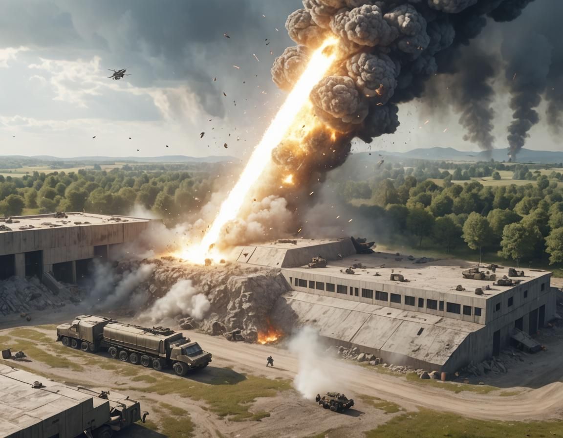 Gigantic Energy Beam Destroys Military Base in Epic 4K