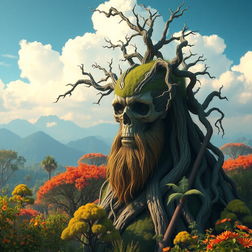 Ancient Tree Sage in Emerald Forest