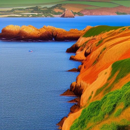 Abstract Rainbow Emerges From Darkness