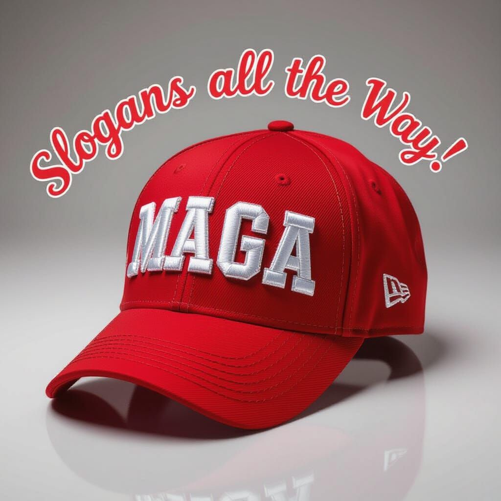 MAGA Hat Art in Shepard Fairey Style