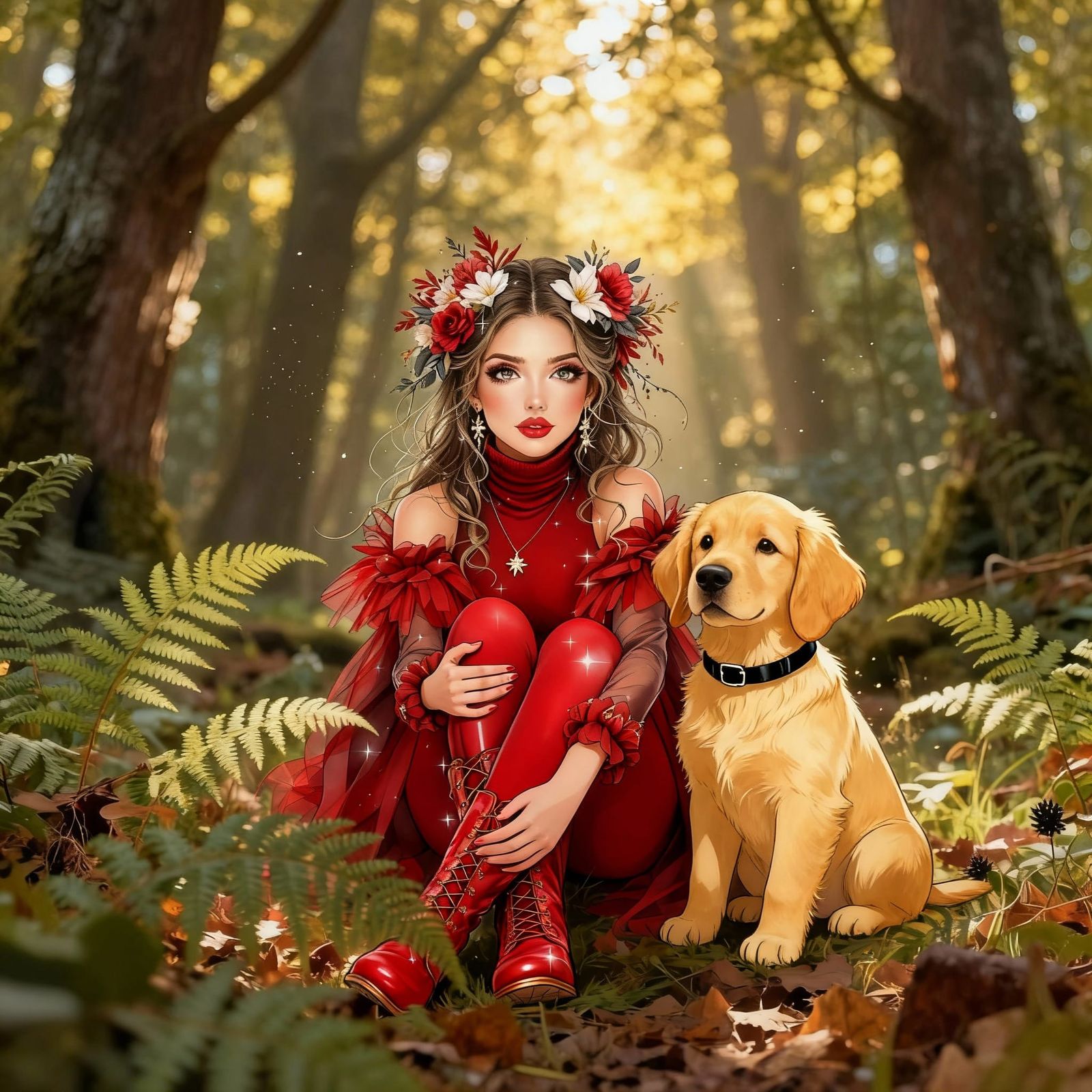 A Girl and Her Loyal Dog