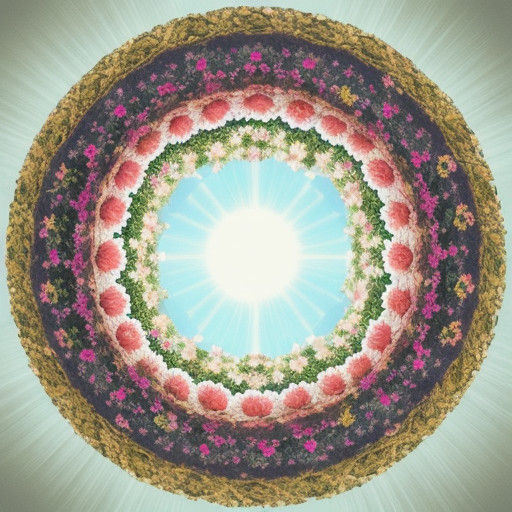A Celestial Oasis Blooms Within a Delicate Petal