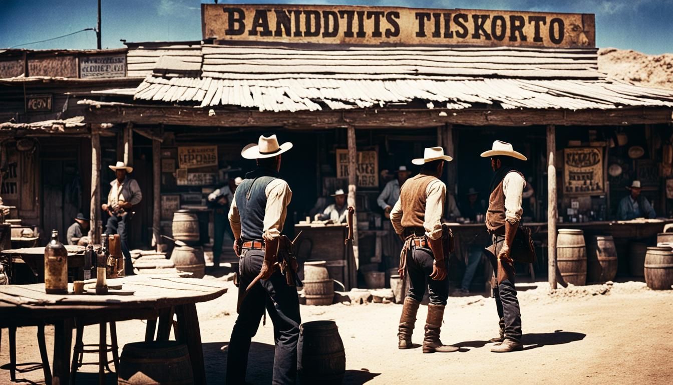 Gritty Mexican Cowboys in Ghost Town Saloon