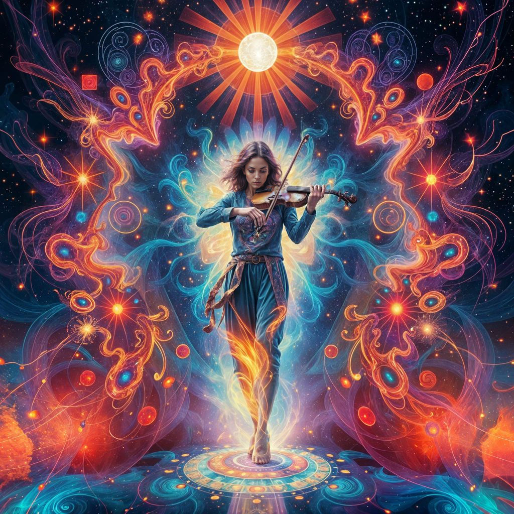 Astral Cosmic Vibration in Vibrant Colors