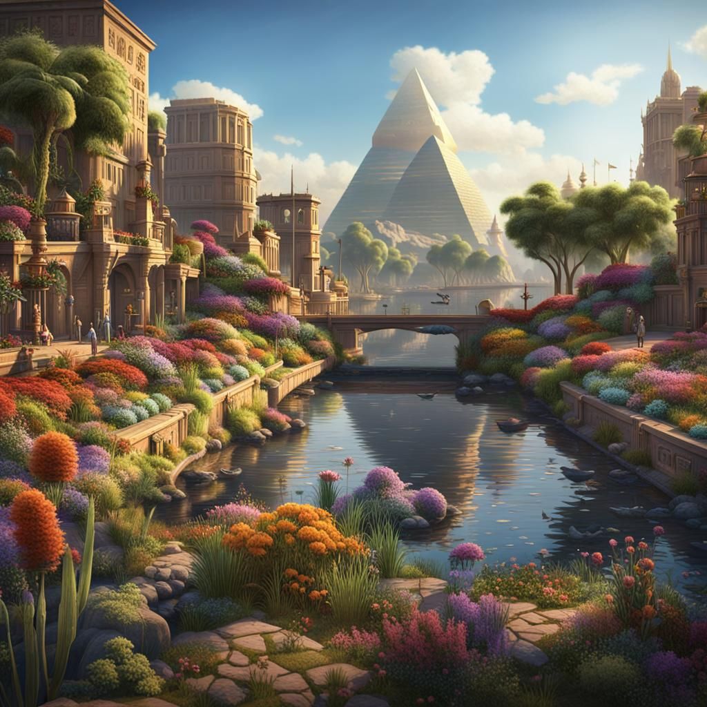 Utopian Egyptian City of the Future