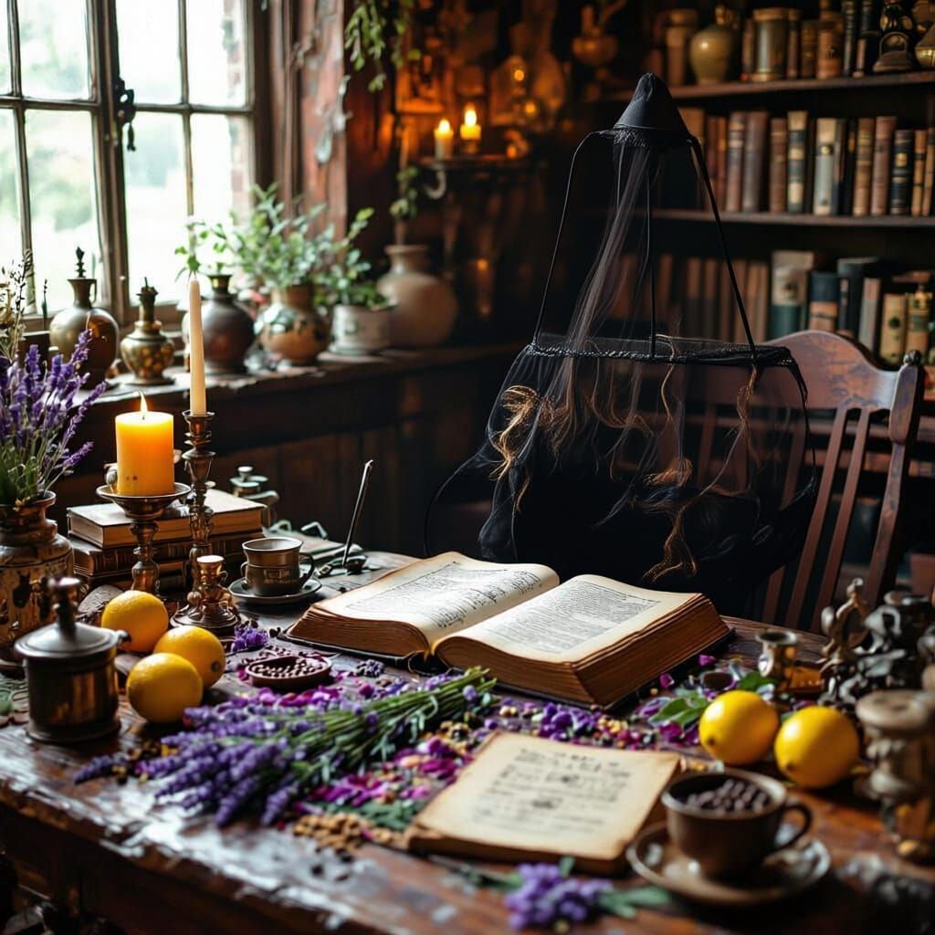 Enchanting Witches Workspace Puzzle Scene