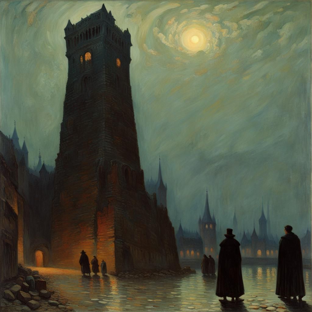 Creepy Tower of Hunchbacks: Post-Impressionist Horror