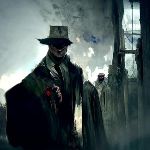 Sinister Peaky Blinders Character Portrait