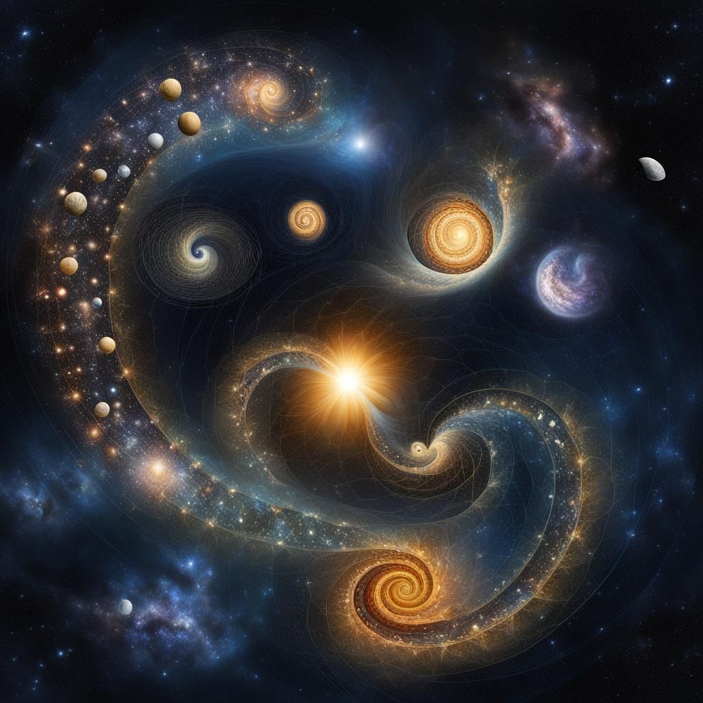 Fibonacci Spiral Universe: A Cosmic Dance