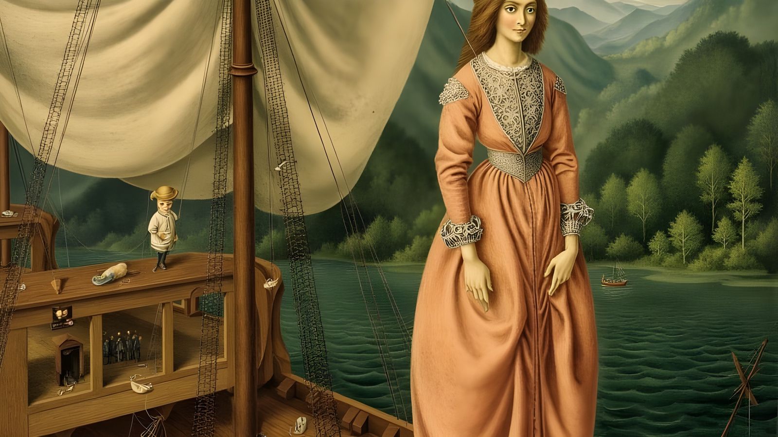 Sailing Goddess Arrives in the New World