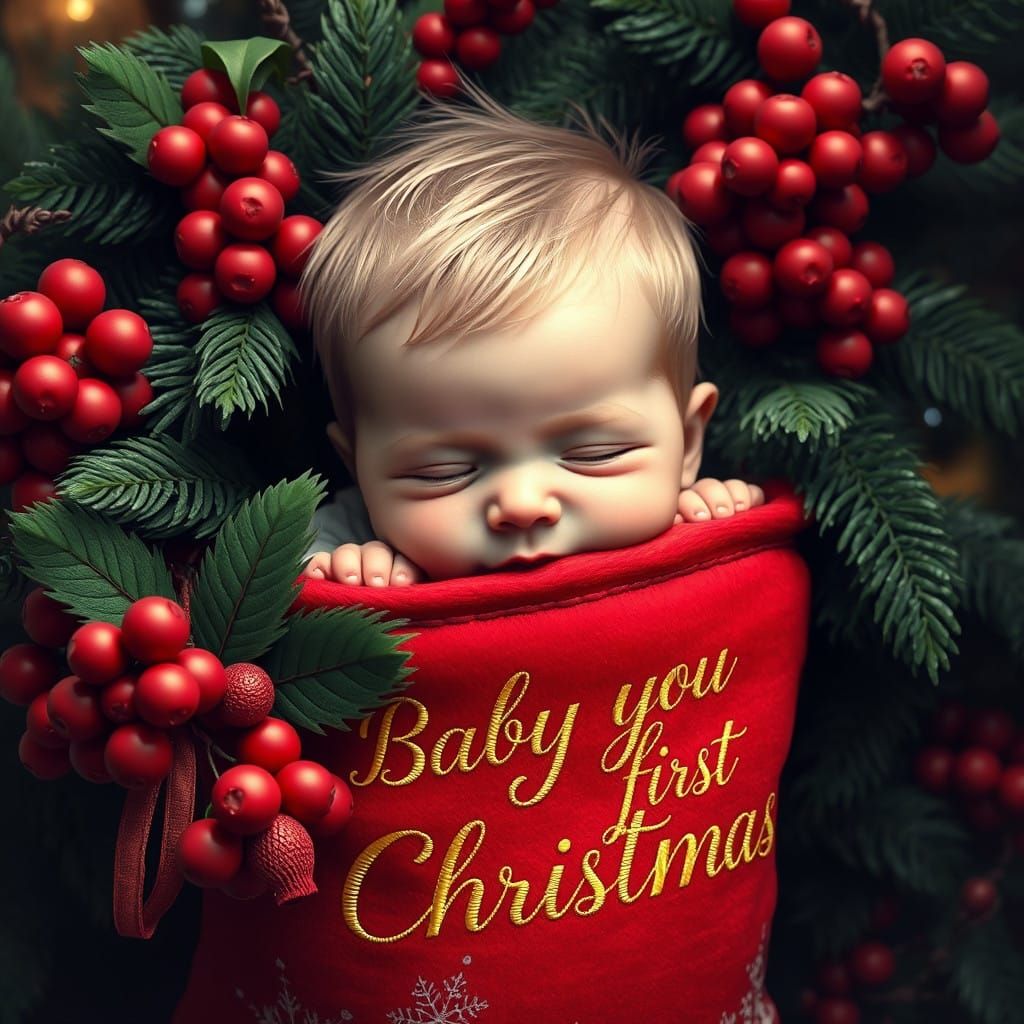Baby's First Christmas: Enchanted Holiday Scene