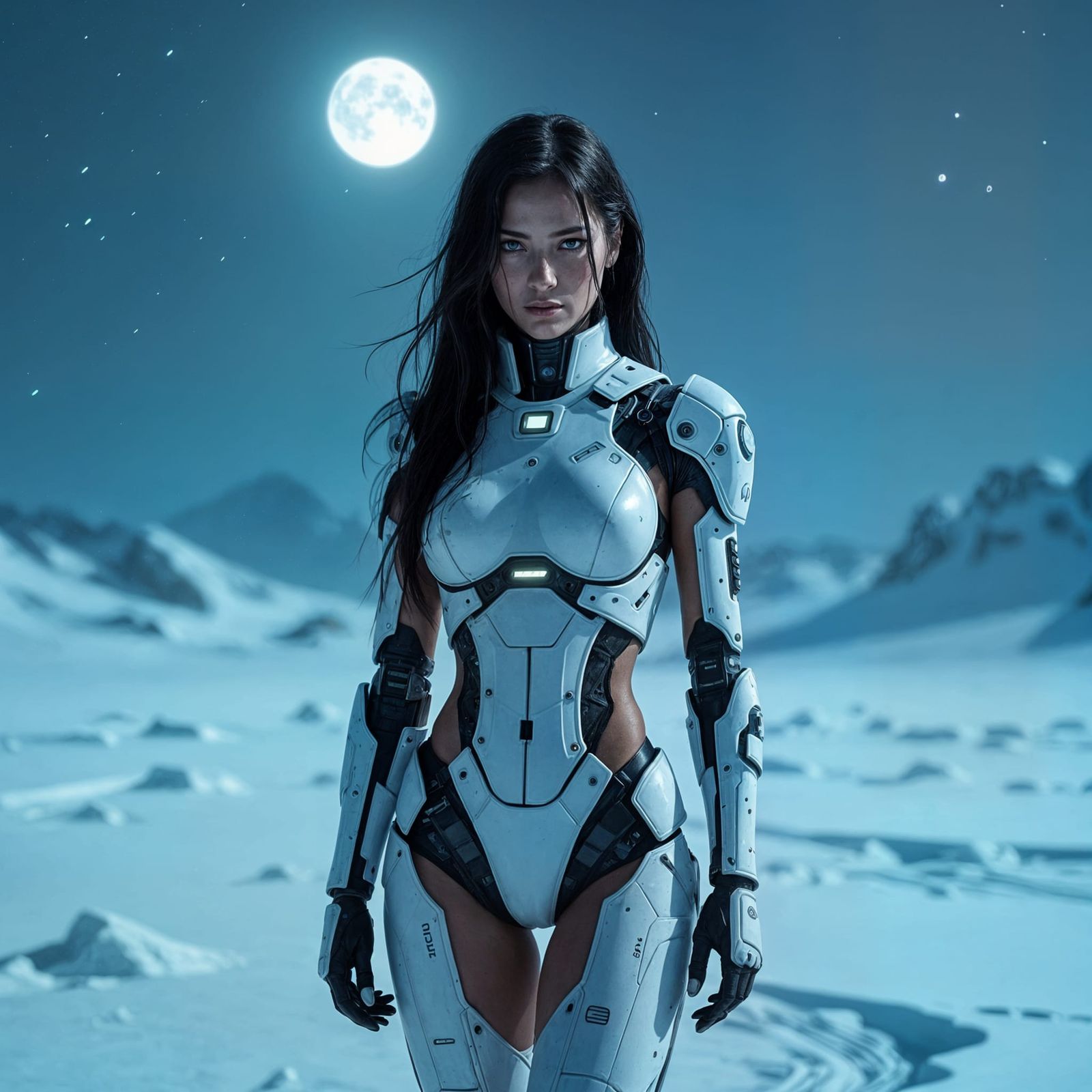 Cyborg in Snowy Wasteland: Gritty Realism and Surrealism
