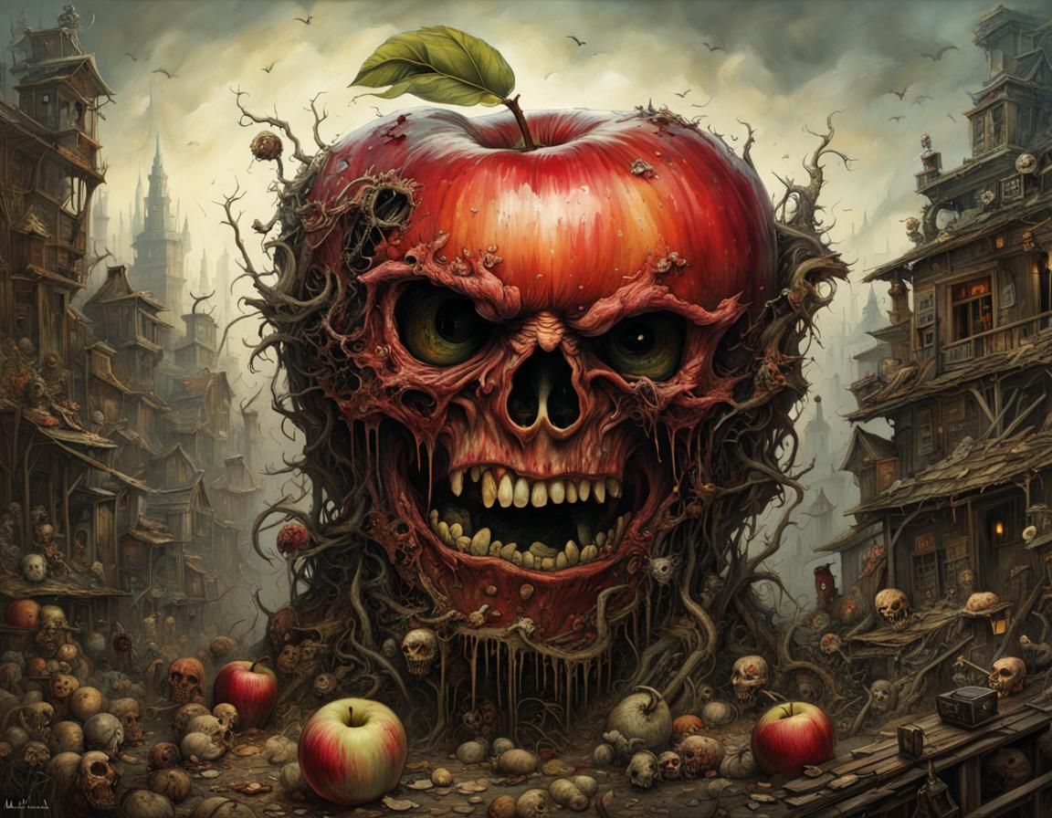 Large apple out of sell by date. LOL