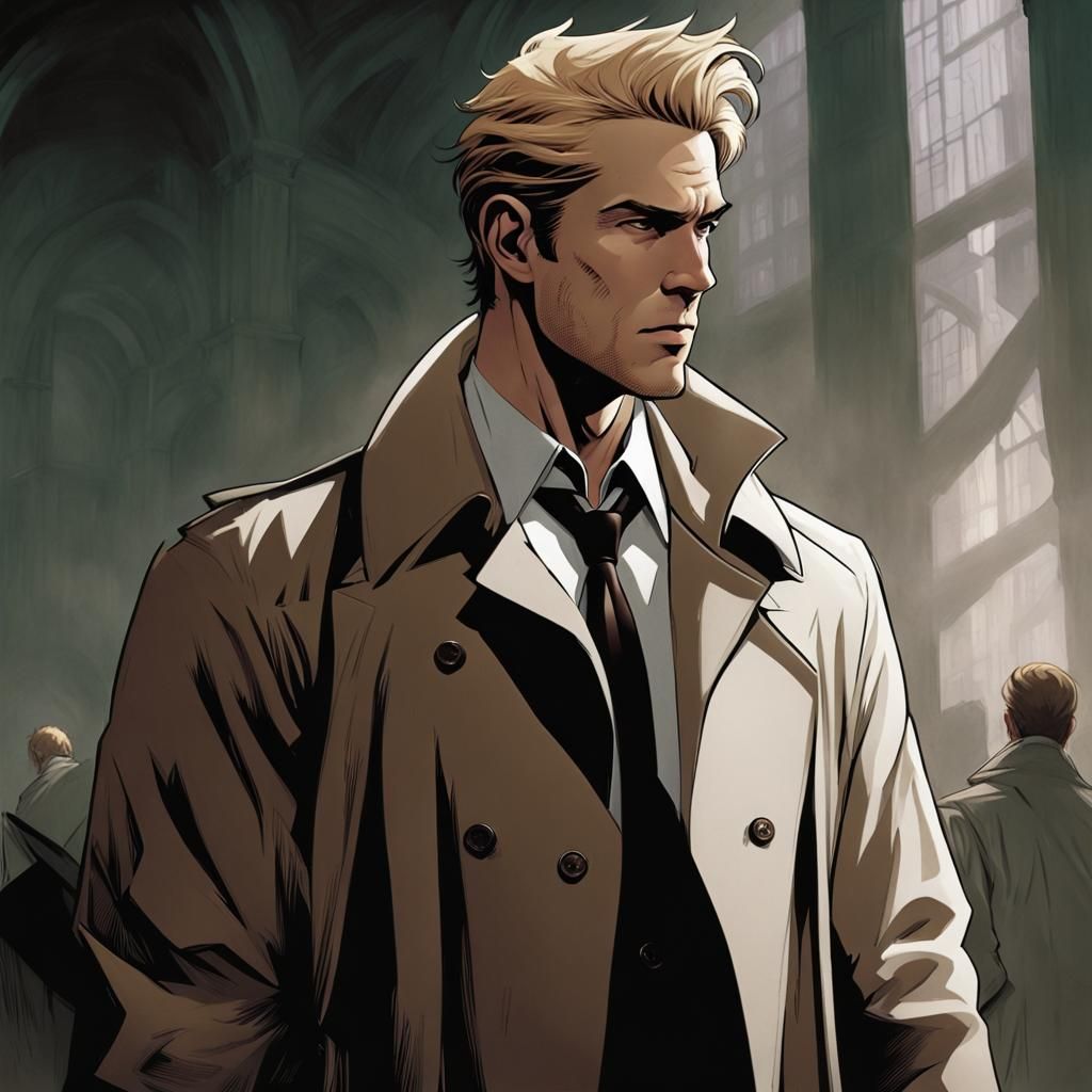 Constantine: Comic Book Anti-Hero Portrait