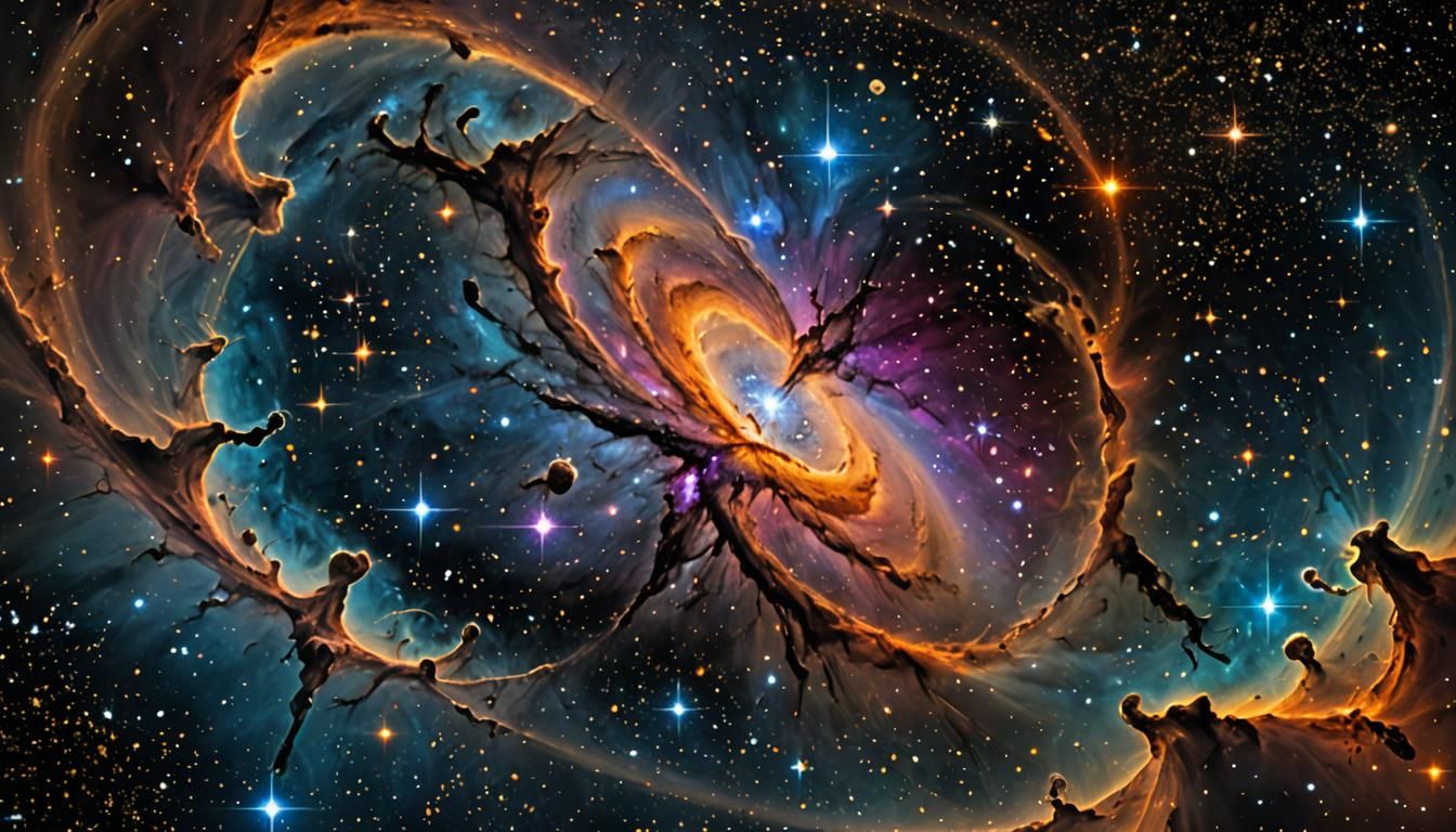 Lexicon Nebula: Cosmic Library of Stars and Stories