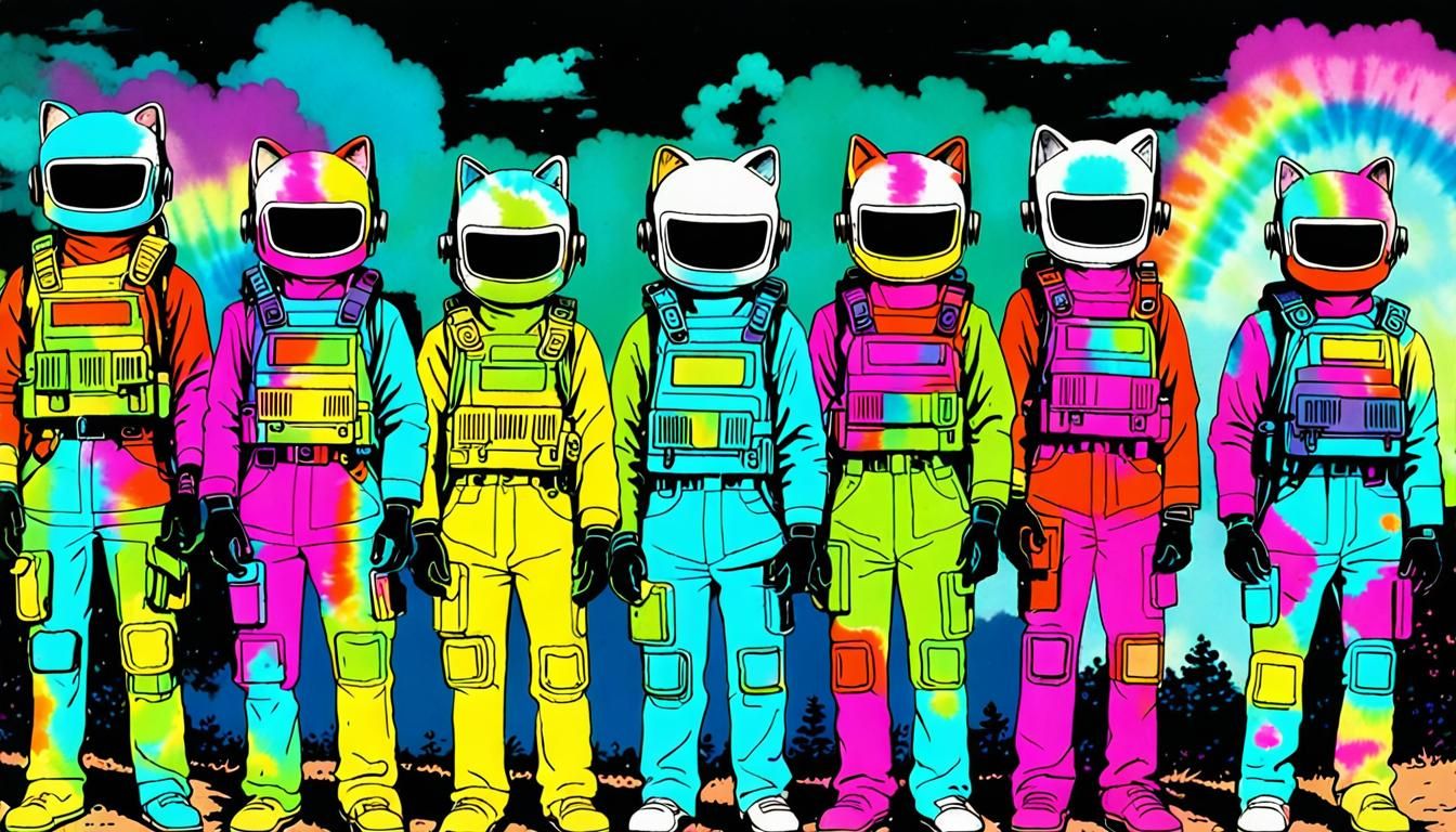 Biomechanical Kittens in Tokyo, Junji Ito Style