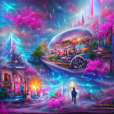 Astral Time Travel: A Neon Cyberpunk Fantasy