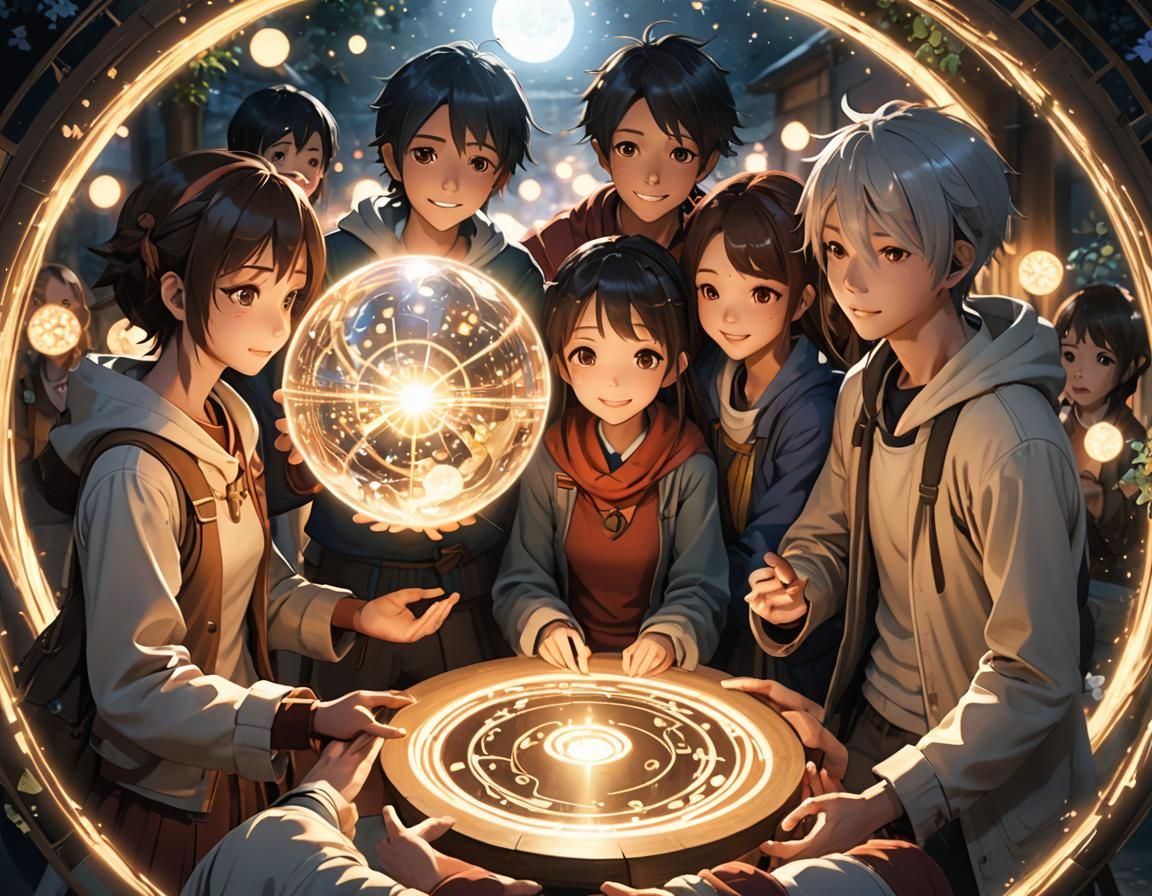 Glowing Orb: Inspirational 3D Anime Art