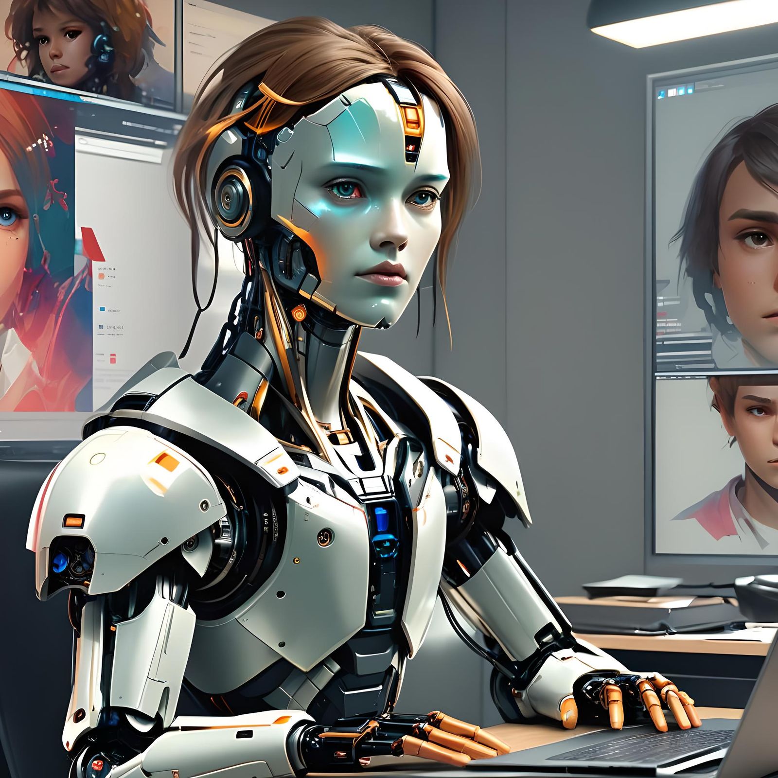 Hyper-Realistic AI Robot Struggles with Forgotten Password i...