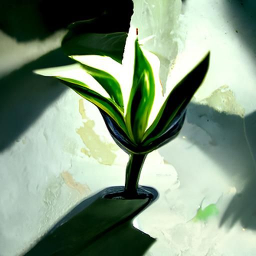 Funny Plant Named Greg: Gouache Painting