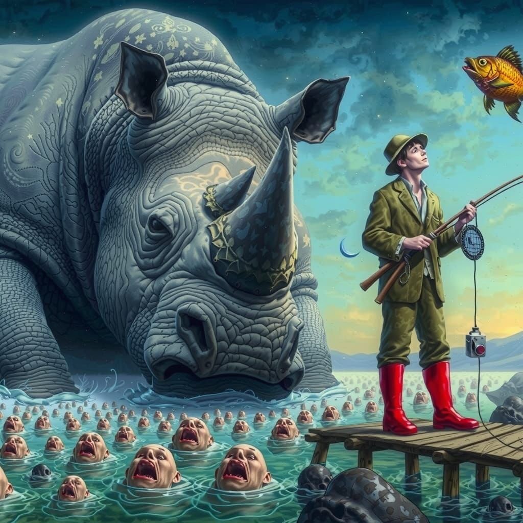 Sleepwalker in Moonlit Slumber