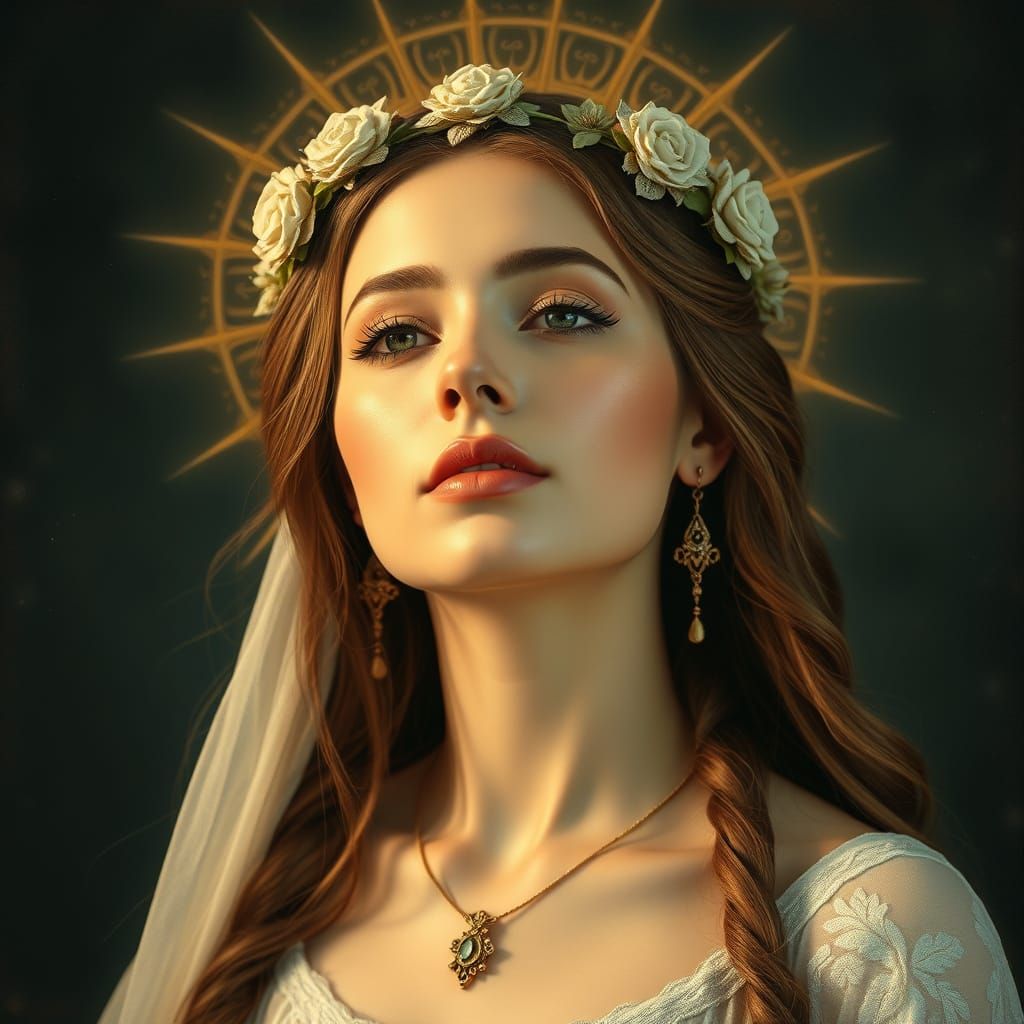 Ethereal Vision of a Heavenly Woman