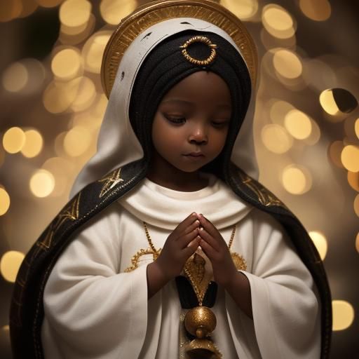 Boy in Prayer: Natural Lighting, Sharp Focus