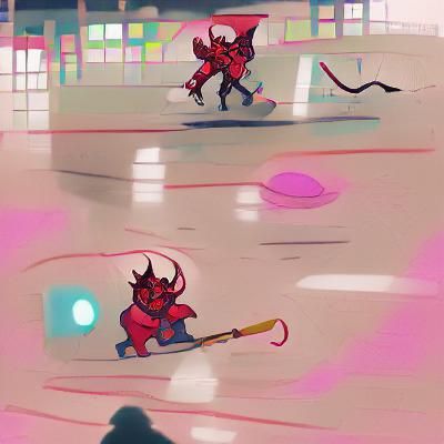 Menacing Demon Portrait