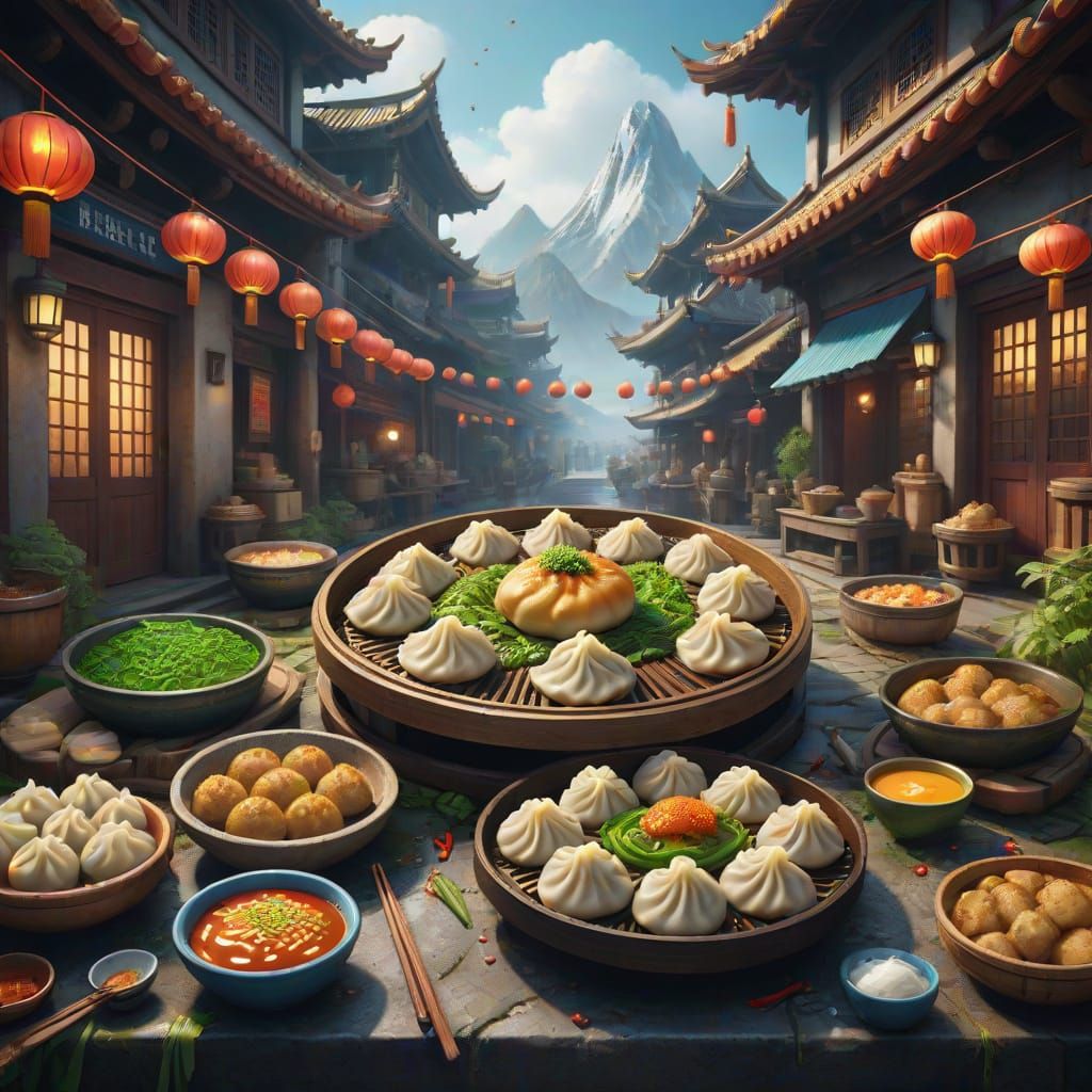 National Dumpling Day: Fantastical Matte Painting