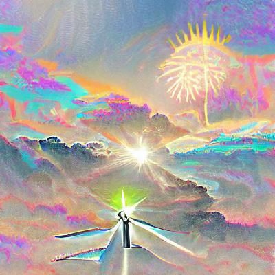 Dynamic Abstract Composition with Vibrant Colors