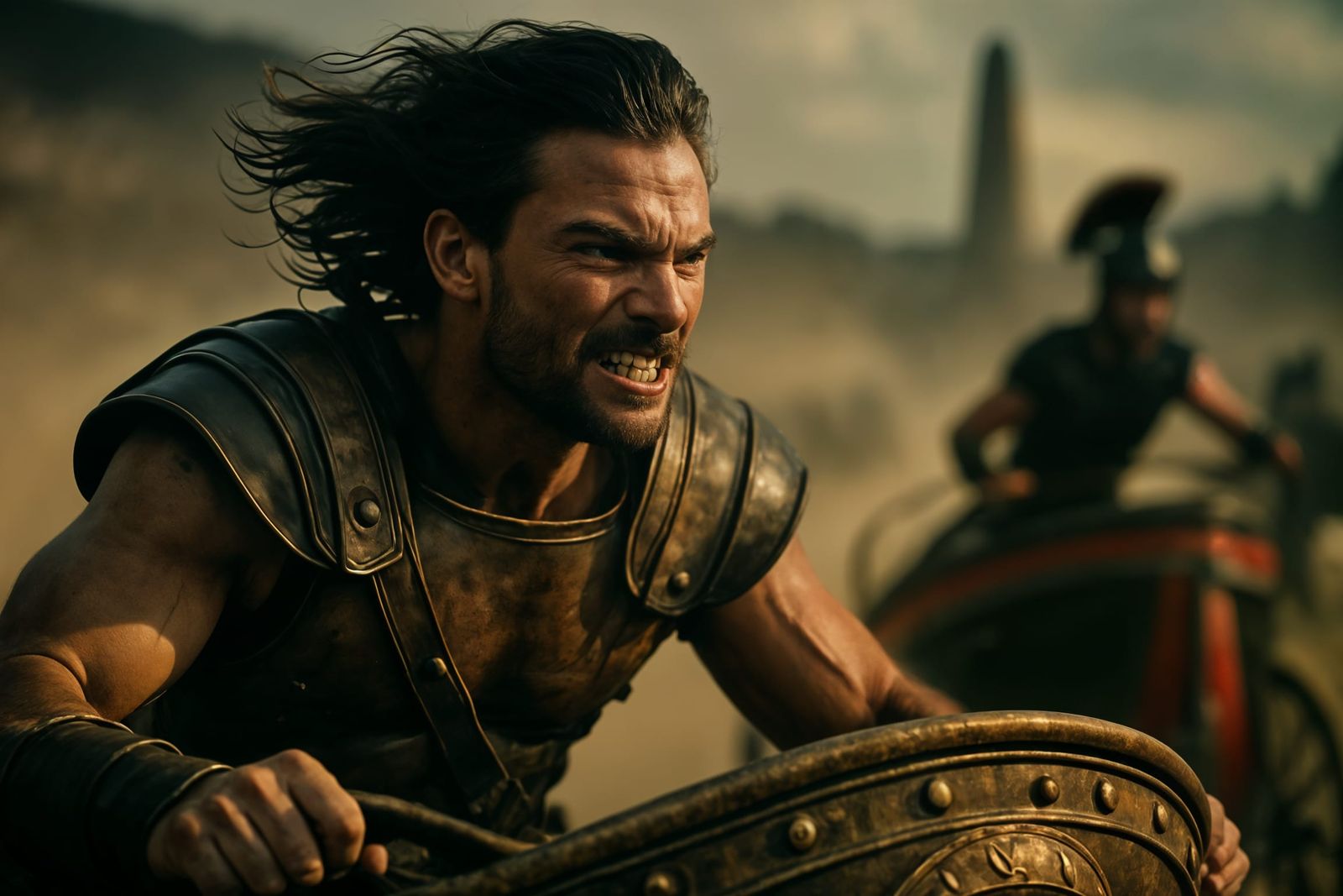 Intense Chariot Race at Circus Maximus: Cinematic Still