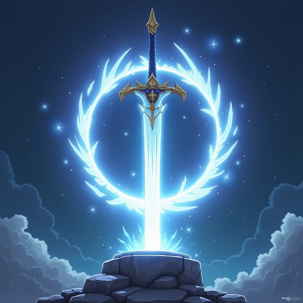 Majestic Sword in Stone: Anime Key Visual