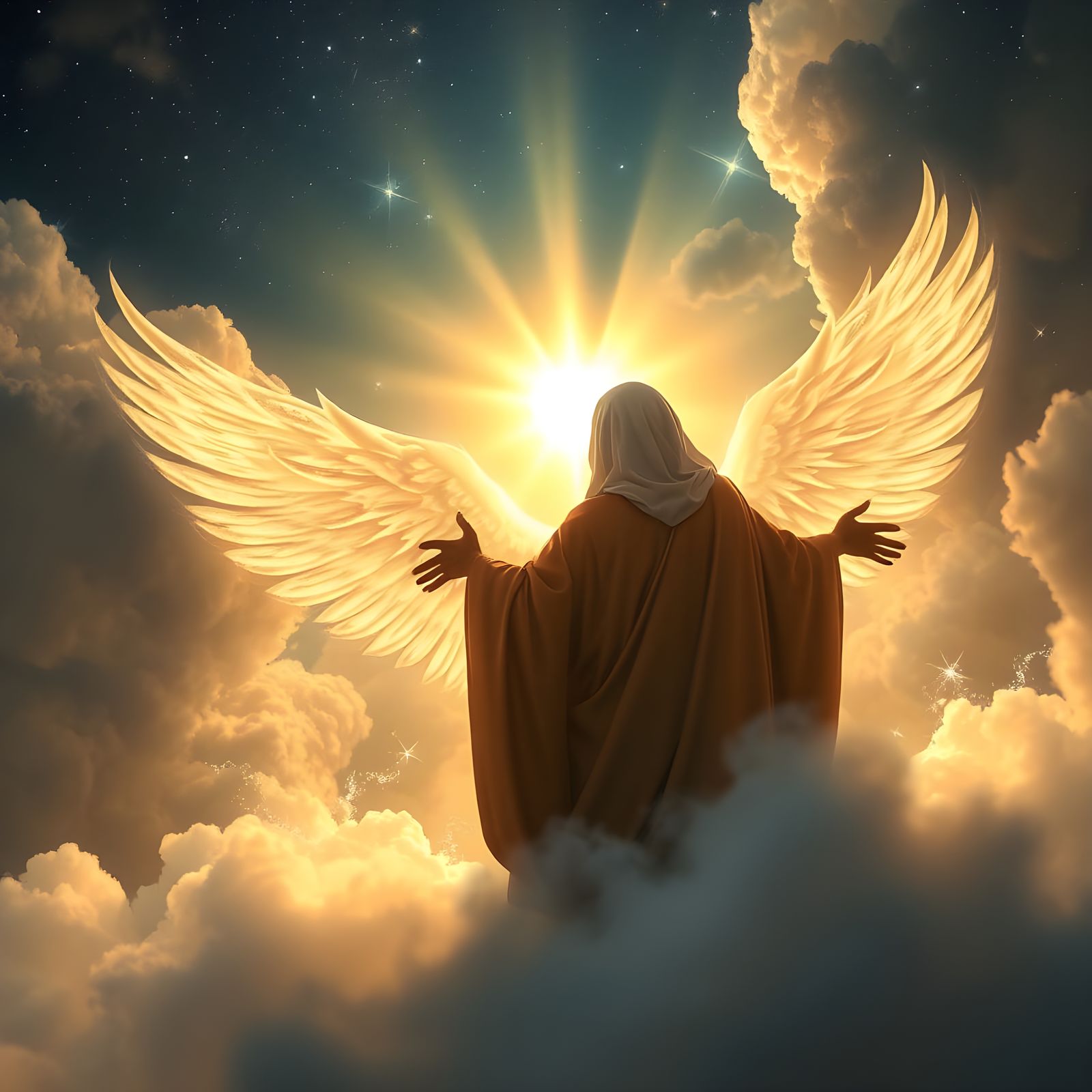 Jesus Welcoming Souls into Eternal Peace