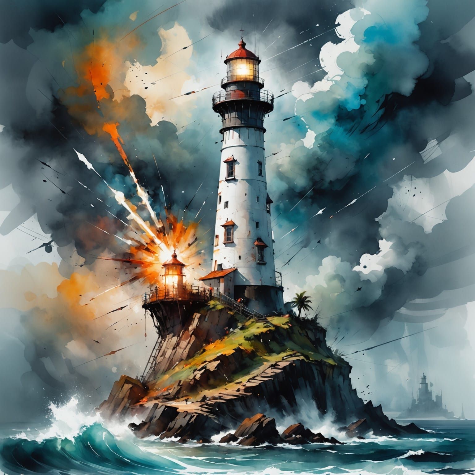 African Tribe Launches Rocket in Stormy Seas