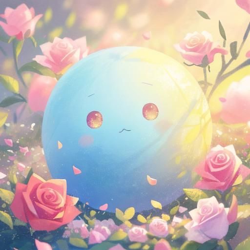 Hand Holding Rose Unfolding: Surreal Oil Painting