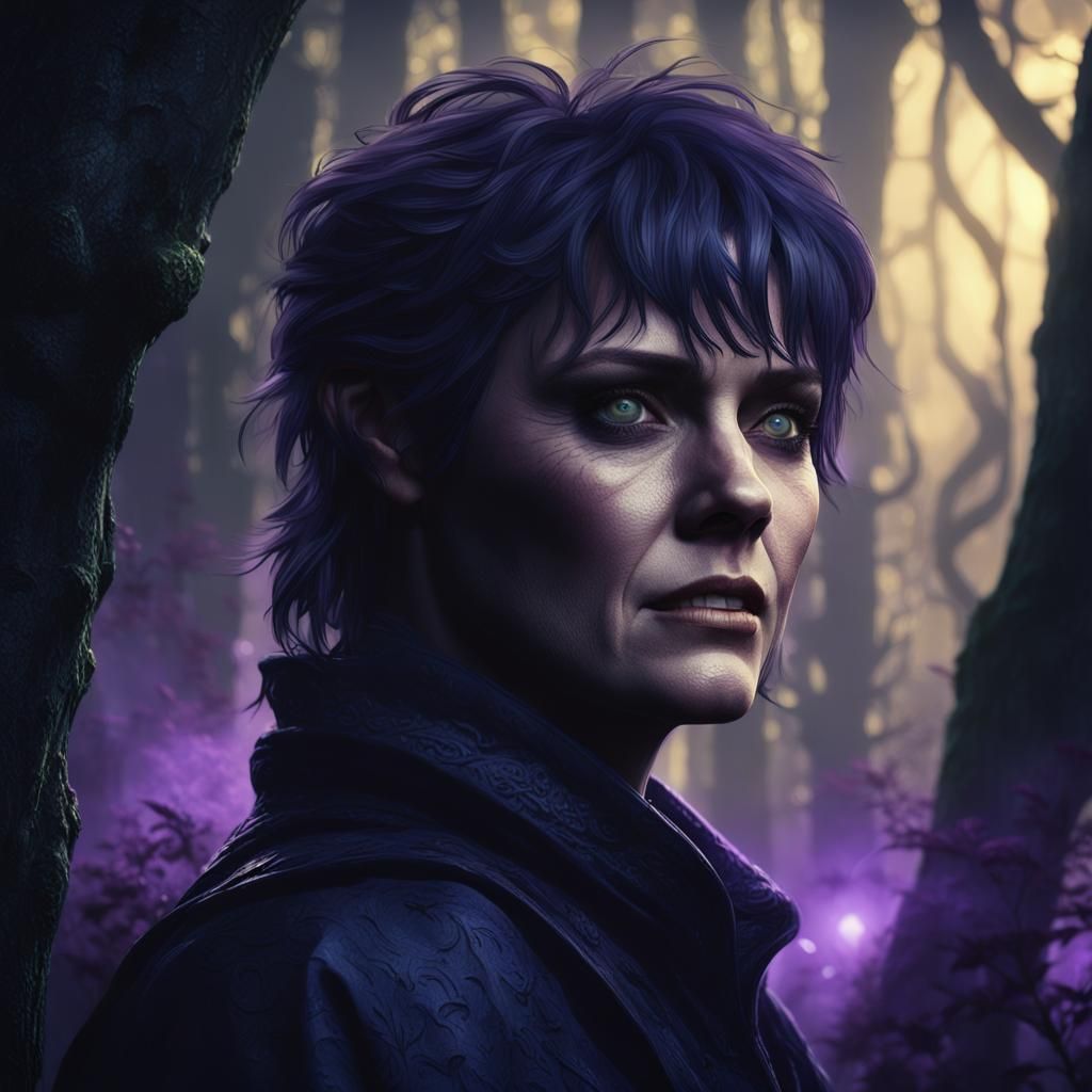 Female Vampire Portrait in Dark Romantic Fantasy Art