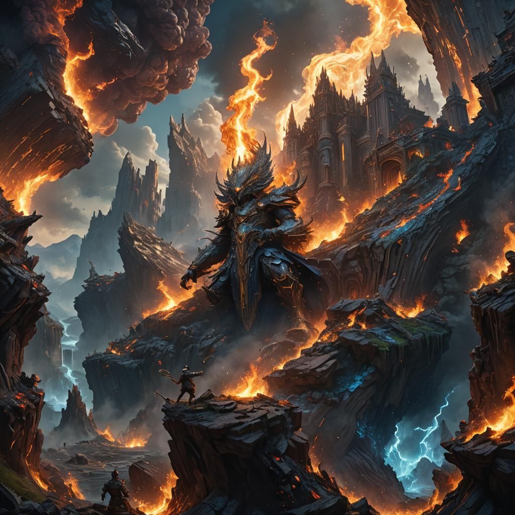 Earth, Wind, and Fire: Matte Painting Triptych