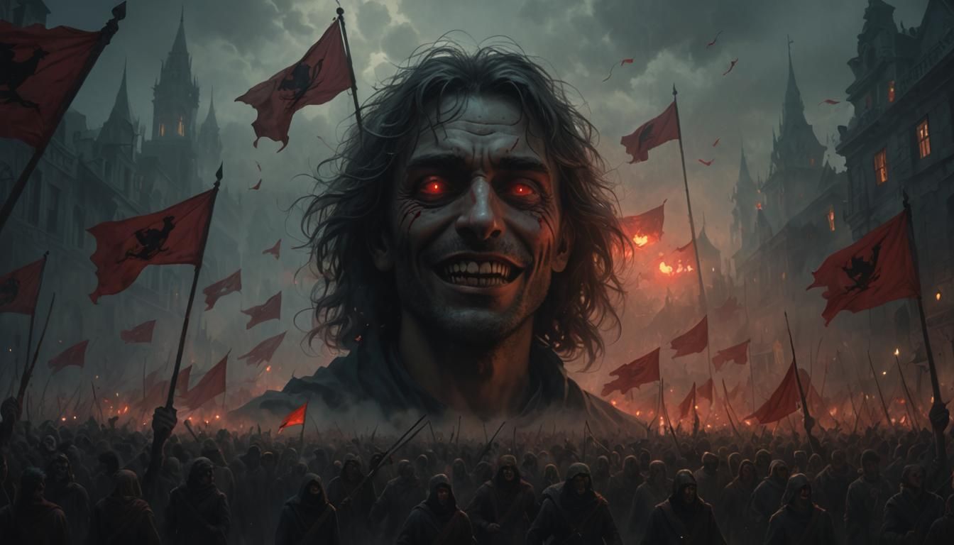 Revolutionaries in the Dark Fog: A Gustave Doré Inspired Sce...