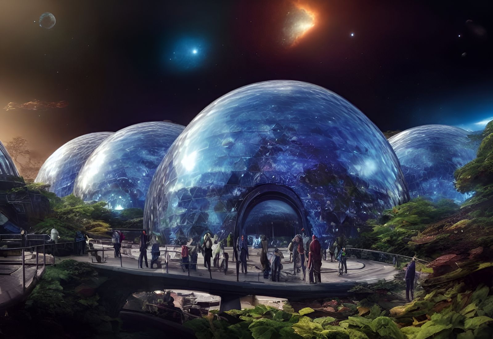 Future museum, built in the old headquarters of the "Out-of-space" Terraforming company