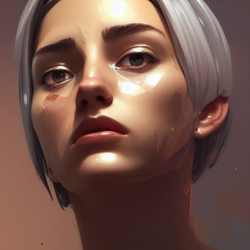 Detailed Anime Portrait in Dynamic Lighting