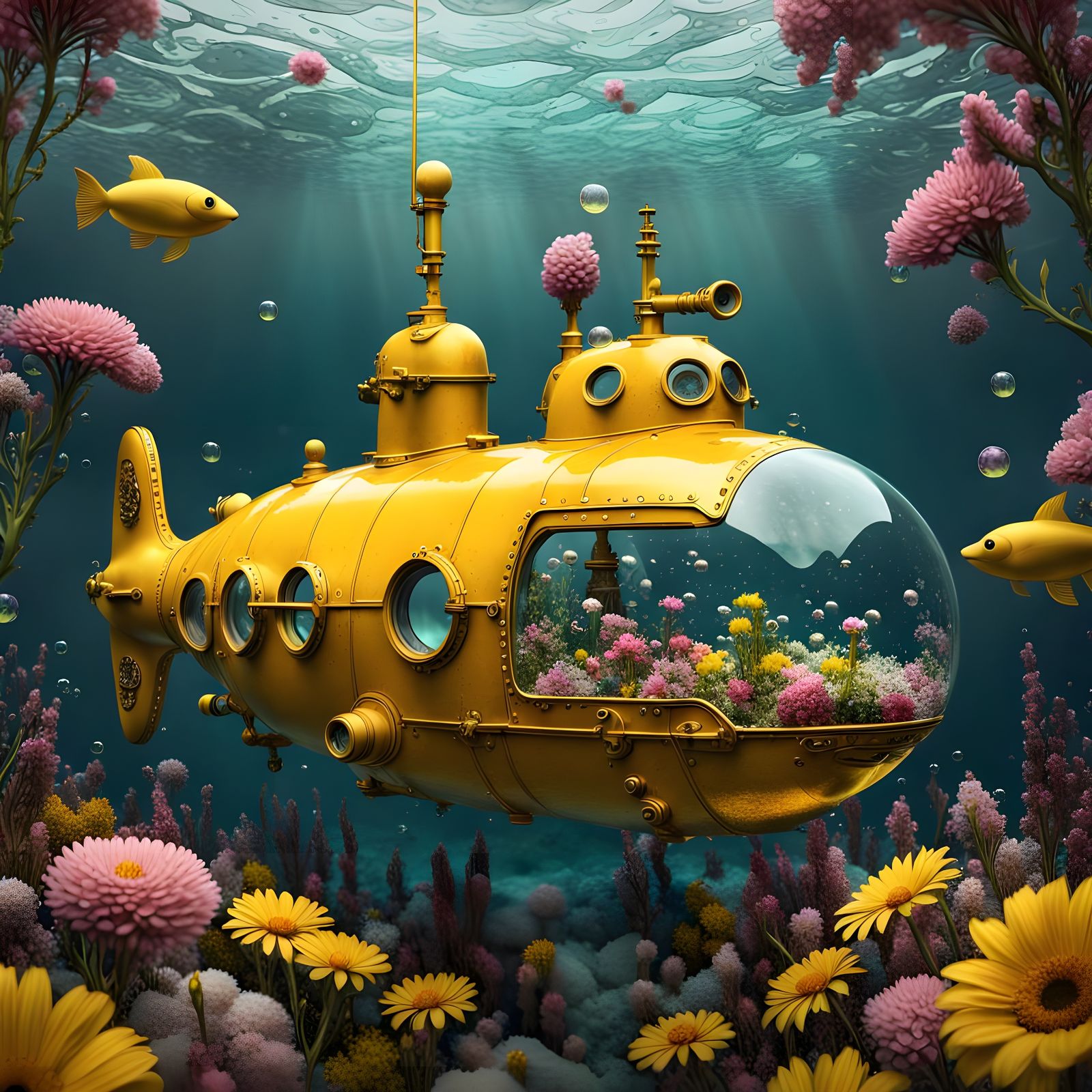 Crystal Yellow Submarine in Borderland Fantasy