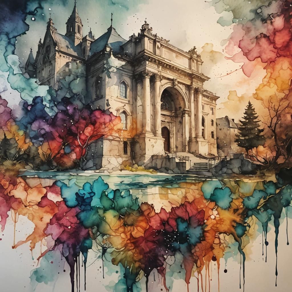 Abstract Alcohol Ink Composition