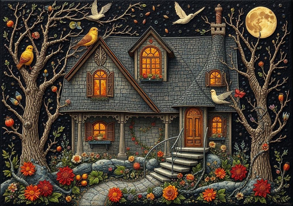 Intricate Home Inspired by Visionary Art