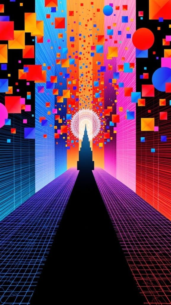 AI Art: Evolving Patterns and Visual Interference